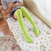 Summer Velvet Thigh Over Knee Socks Uniform Socks, Length:32cm(Apple Green)