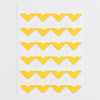 2 PCS Colorful Models Monochrome Simple Corner Stickers Album Accessories Phase Stickers(Orange Yellow)