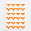 2 PCS Colorful Models Monochrome Simple Corner Stickers Album Accessories Phase Stickers(Orange)