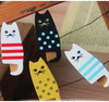 3 PCS Creative Cartoon Cat Shape Photo Wall Wooden  Storage Seal Clip, Random Color Delivery