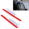 2 PCS Flexible Shielding Rain Board Rain Eyebrow with Wind Guide Apparatus for Car Rearview Mirrors(Transparent)