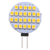 G4 24 LEDs SMD 3528 168LM 2800-3200K Stepless Dimming Energy Saving Light Pin Base Lamp Bulb, DC 12V (Warm White)