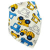 3 PCS Baby Saliva Towel Cotton Triangle Towel Baby Double-click Snap Turban Bib(Car)