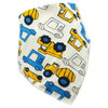 3 PCS Baby Saliva Towel Cotton Triangle Towel Baby Double-click Snap Turban Bib(Car)