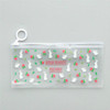 3 PCS Cartoon Floral Pen Bag Student Cute Transparent Pull Bag Creative Stationery(Rabbit)