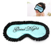 Comfortable Imitation Silk Satin Personalized Travel Sleep Mask Eye Cover(Green)
