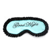 Comfortable Imitation Silk Satin Personalized Travel Sleep Mask Eye Cover(Green)