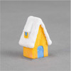 2 PCS Snow Scene House Christmas Snowman Decoration Resin Craft Gift Home Decoration(Yellow)