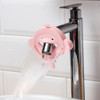 Silicone Monkey Shape Children Cartoon Faucet Water Sink Baby Hand Washing Auxiliary Extender(Pink)