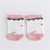 3 Pairs Cotton Children Baby Invisible Silicone Anti-skid Boat Socks, Kid Size:M(beach pink)