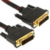 Nylon Netting Style DVI-D Dual Link 24+1 Pin Male to Male M / M Video Cable, Length: 3m