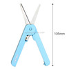 Adjustable Portable Stationery Scissor Office Students Cutting Tools(Sky blue)