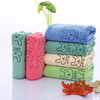 25*50cm Cute Baby Kid Towel Face Microfiber Absorbent Drying Bath Beach Towel Washcloth Swimwear Baby Towel Cotton Kids Towel(red)