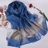 Ladies Silk Sunscreen Shawl Beach Towel Scarf, Size:200cm(Denim Blue)