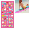 Summer Beach Towel  Absorbent Microfiber Bath Towels Adult Quicky-dry Camping Large Swimming Shower Yoga Sport Towels(Ice Cream Pink)