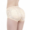 Lace Mid-waist Full Buttocks Fake Buttocks Beautiful Buttocks Panties, Size: XXXXL(Complexion)