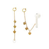 3 PCS Anti-lost Earphone Series Universal Bluetooth Headset Spring Ear Clip(HY201011-3 Gold)