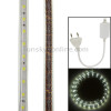 Casing Waterproof Rope Light, Length: 1m, Day White Light with Controller,  60LED/m, AC 220V