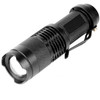 SK68 180lm Zoom Lens LED Flashlight, CREE Q3-WC LED,  1-Mode, White Light, with Clip(Black)