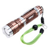 KX--FK1 900LMZooming Flashlight, CREE XM-L T6 LED, 3-Mode, White Light(Brown)
