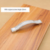 4 PCS  Crystal Color Diamond Modern Wardrobe Door Cabinet Wine Cabinet Fashion Drawer Handle, Hole Distance: 96mm(Silver)