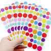 100 PCS Circle Pattern Creative Children DIY Album Diary Watercolor Decorative Sticker
