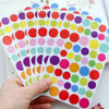 100 PCS Circle Pattern Creative Children DIY Album Diary Watercolor Decorative Sticker