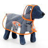 Waterproof Transparent Pet Raincoat Rain Wear Poncho Cloth, M, Harness Chest Size: 31cm, Back Length: 27cm, Pet Weight: 2.5-3.5kg(Orange)