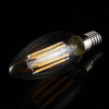 C35 E14 6W Dimmable LED Filament Light Bulb, 6 LEDs 450 LM Retro Energy Saving Light for Halls, AC 220V