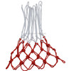 Bold Edition Polyester Rope Basketball Frame Net (White Red)