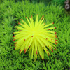 3 PCS Aquarium Articles Decoration TPR Simulation Sea Urchin Ball Coral with Point, Size: L, Diameter: 13cm(Yellow)