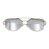 Unisex Fashion Color Film UV400 Reflective Sunglasses (Silver + Mercury)