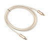 QHG02 SPDIF Toslink Gold-plated Fiber Braided Optic Audio Cable, Length: 2m