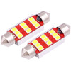 2 PCS 41mm 3W 180LM White Light 9 LED SMD 2835 CANBUS License Plate Reading Lights Car Light Bulb