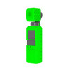 PULUZ  2 in 1 Diamond Texture Silicone Cover Case Set for DJI OSMO Pocket(Green)