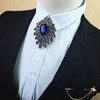 Metal Mosaic Diamond Bow Tie for Men(04 Peacock Blue Diamonds)