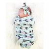 Newborn Baby Sleeping Bag Swaddle With Headband, Size:65x28cm(Feather)