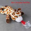 Baby Boy Girl Dummy Pacifier Chain Clip Plush Animal Toys Soother Nipples Holder (Not Include Pacifier)(Fawn)