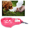 Dogs and Cats Portable Water Feeder Pet Kettle for Going Out(Rose Red)