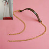 Women Bag PU Leather Chain Long Shoulder Strap Bag Accessories(Brown)