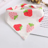 4 PCS Kitten Dog Triangle Saliva Towel Scarf Spring and Summer Pet Accessories(Strawberry)