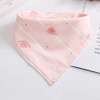 4 PCS Kitten Dog Triangle Saliva Towel Scarf Spring and Summer Pet Accessories(Pink Watermelon)