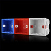 10 PCS Cassette PVC Flame Retardant Splicing Bottom Box Switch Socket Universal Box Random Color Delivery