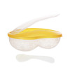 Baby Food Dishes  Grinding Tool Food Bowls(Transparent yellow)