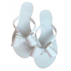 Solid Color Sandals Beach Flip-flops, Size:39(White)