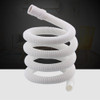 2 PCS 18mm Diameter Plastic Drain Pipe Water Outlet Extension Hose with Clamp for Semi-automatic Washing Machine / Air Conditioner, Size:4m  Length