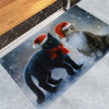 Christmas Pattern Household Non-slip Floor Mats for Home Decoration, Size:40x60cm(Christmas Cat)