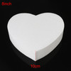 4 PCS Heart-shaped Prosthesis Foam Baking Fondant Cake Silk Flower Practice Mold, Height:10cm, Size:8 Inches