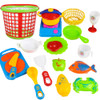 18 PCS /  Set Plastic Kids Children Kitchen Manual Meal Kitchenware Educational Toys