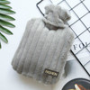 Fashion Simple PVC Hand Warmer Injection Water Heater Bag(Gray)